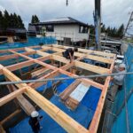 車庫新築工事　開始